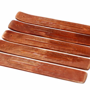 Mangový stojan na vonné tyčinky Vyrezávaný 26cm 1ks