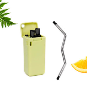Mobake Skladateľná slamka Zelená 20 cm | 1 ks