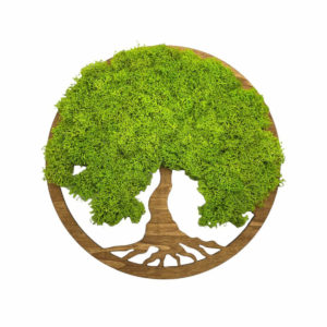 Flukoland Machový Obraz Strom života Simple S Walnut 30 cm