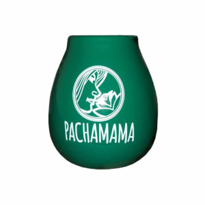 Kalabasa keramická zelená s nápisom Pachamama 350ml