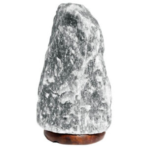 Himalájska soľná lampa s podstavcom Sivá 2-3kg