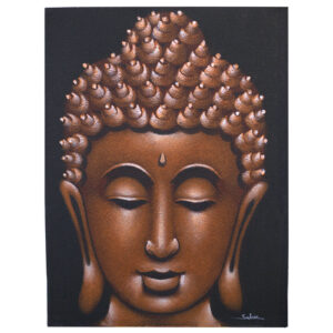 Obraz Buddha pieskovaný medený 60x80cm