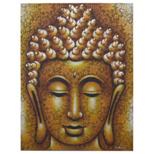 Obraz Buddha zlatý brokát 60x80cm
