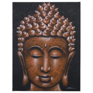 Obraz Buddha medený brokát 60x80cm