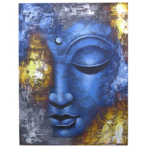 Obraz Buddha modrá tvár abstrakt 60x80cm