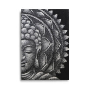 Obraz Šedý Buddha Mandala 60x80cm