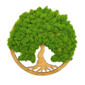 Flukoland Machový Obraz Strom života Simple Oak 30cm