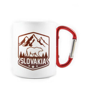 Mobake Nerezový termo hrnček Slovakia s karabínou 0,3l